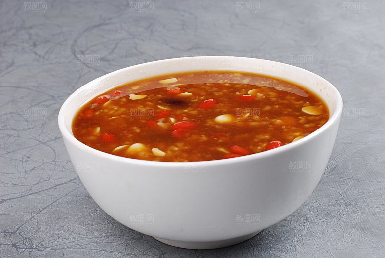 八宝稀饭美食高清摄影图