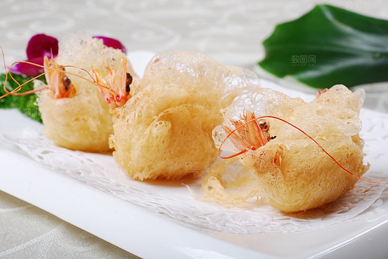 霸王虾酥皇元美食高清摄影图