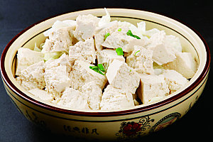 白菜炖豆腐美食高清摄影图