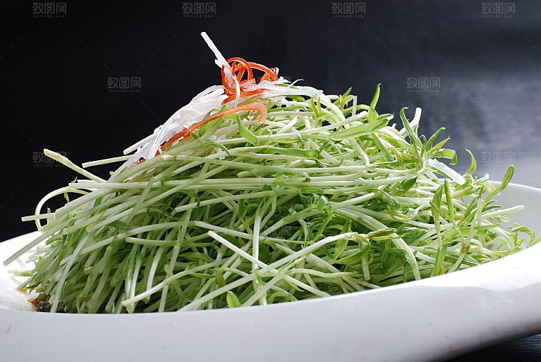 白灼松柳元份美食高清摄影图