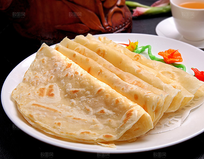 煎饼烙饼美食高清摄影
