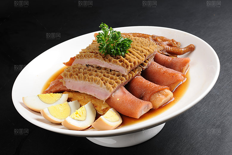 卤水拼盘美食摄影图