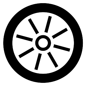 尊贵豪华汽车轮胎PNG素材