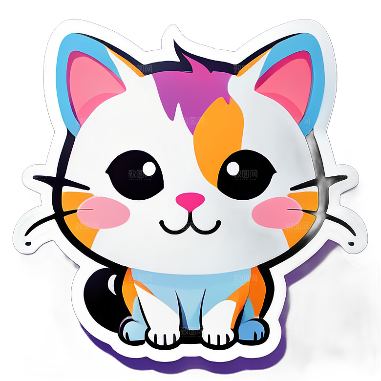 小猫贴画的创意用途