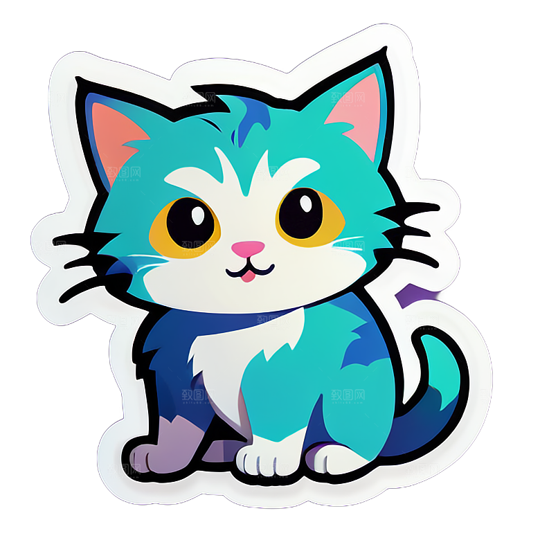 小猫贴画的创意用途