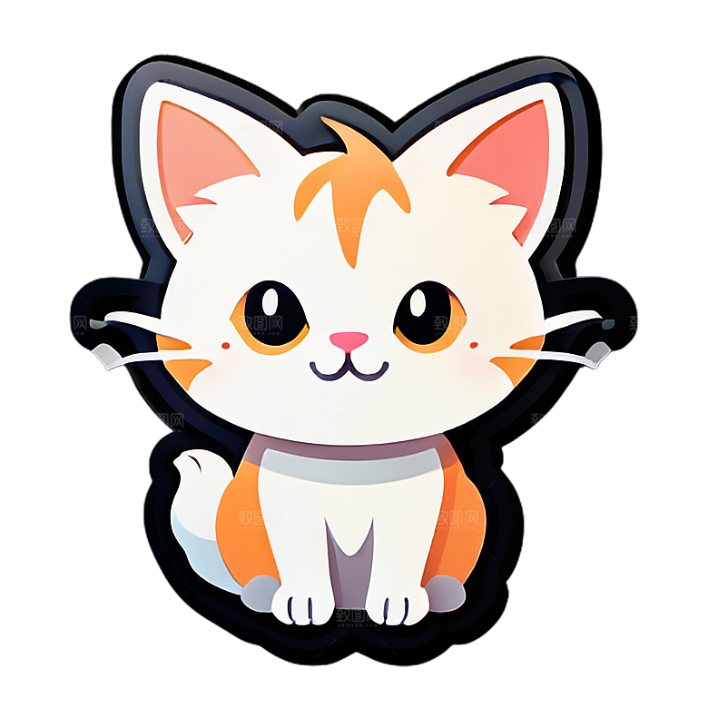 小猫贴画的创意用途