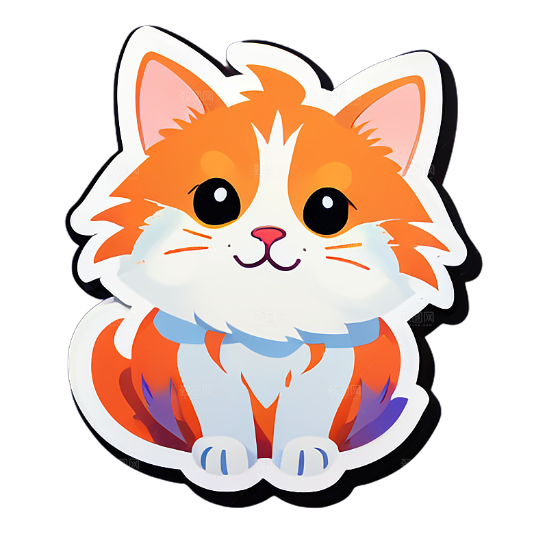 小猫贴画的创意用途