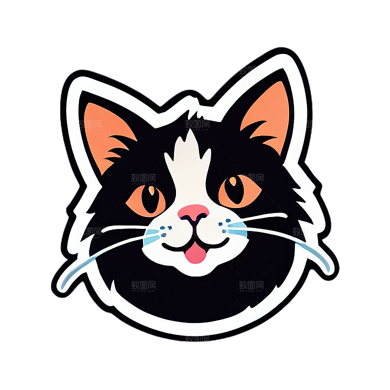 小猫贴画的创意用途