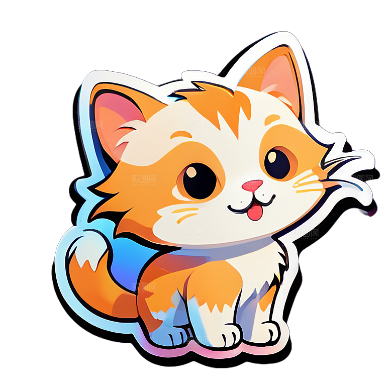 小猫贴画的创意用途