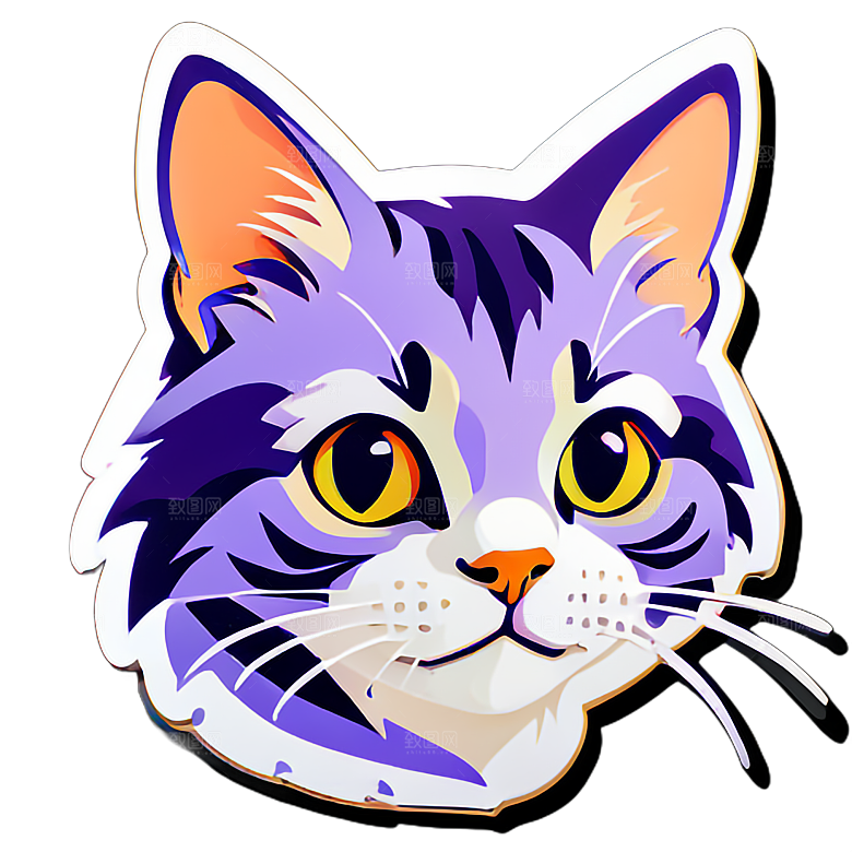 小猫贴画的创意用途
