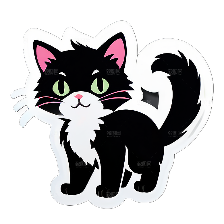 小猫贴画的创意用途