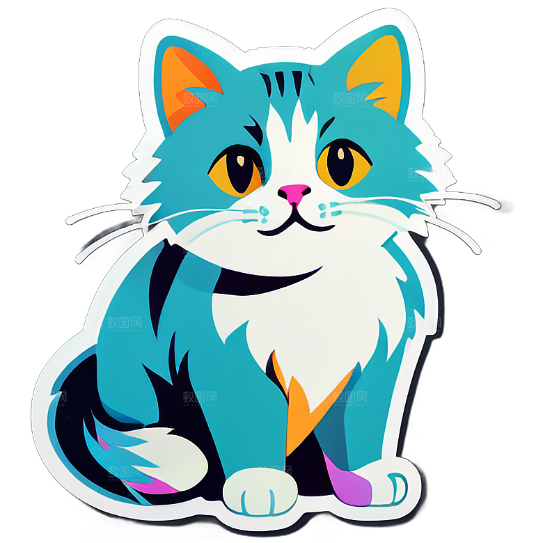 小猫贴画装饰家居的好选择