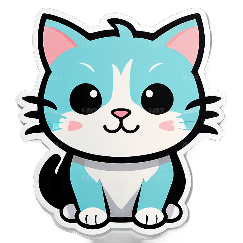 小猫贴画装饰家居的好选择