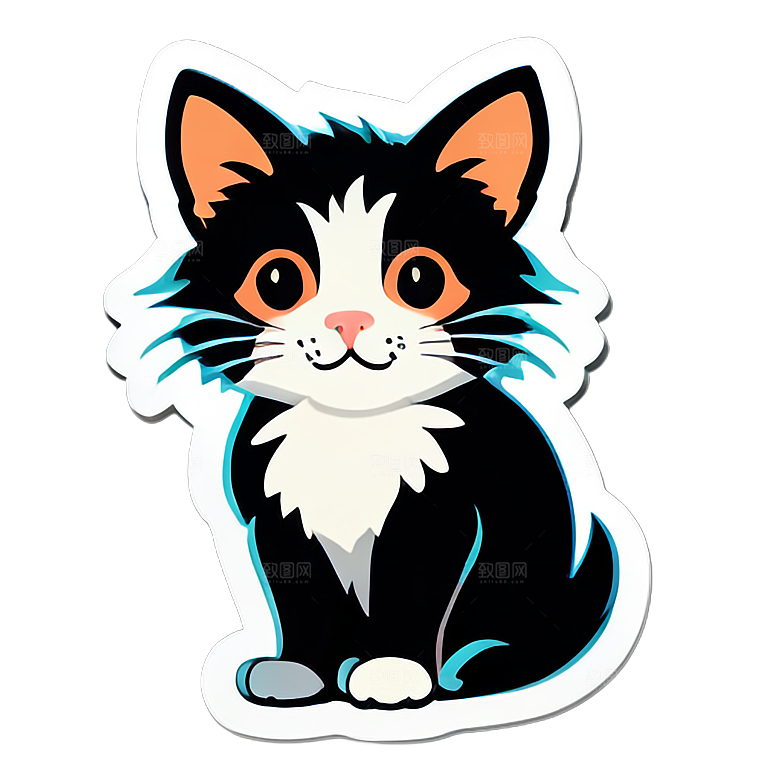 小猫贴画装饰家居的好选择