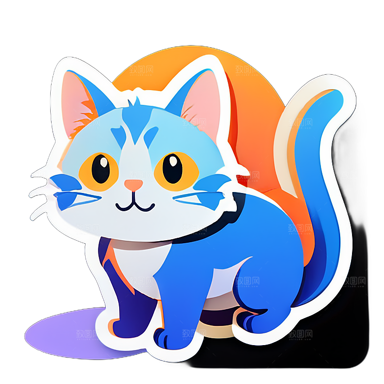 美丽小猫贴画收藏推荐