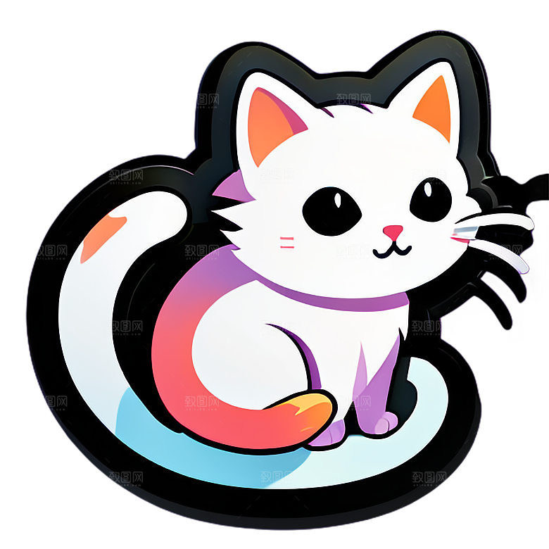 美丽小猫贴画收藏推荐