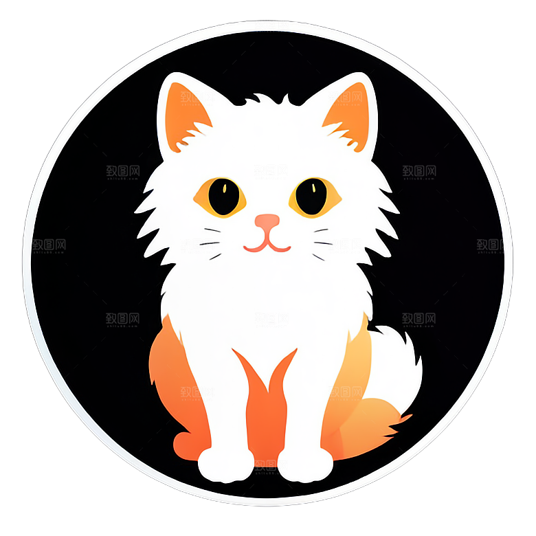 美丽小猫贴画收藏推荐