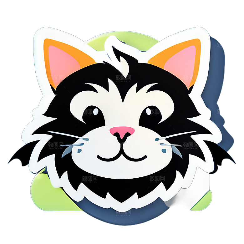 可爱小猫贴画分享