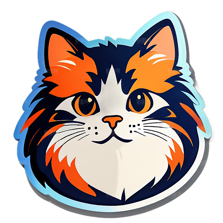 可爱小猫贴画分享