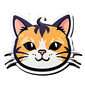 可爱小猫贴画分享