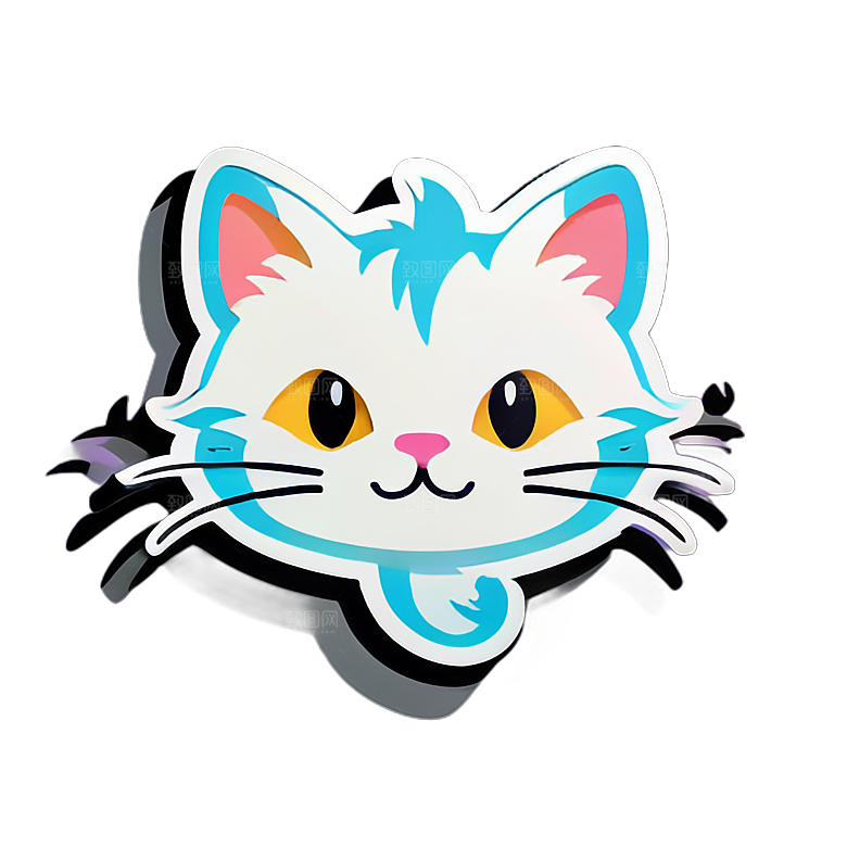 小猫贴画的创作激情