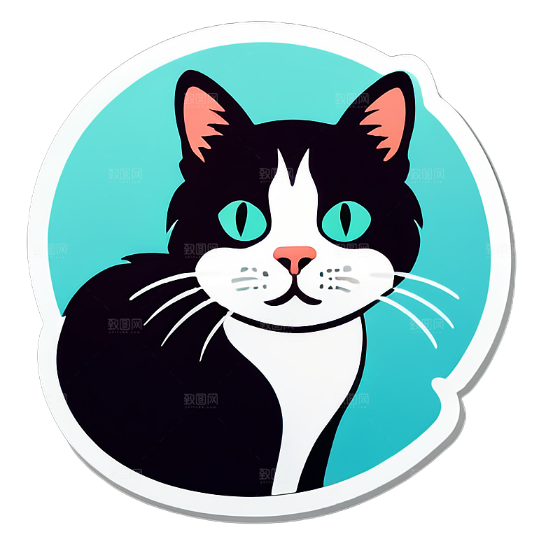 小猫贴画的创作激情