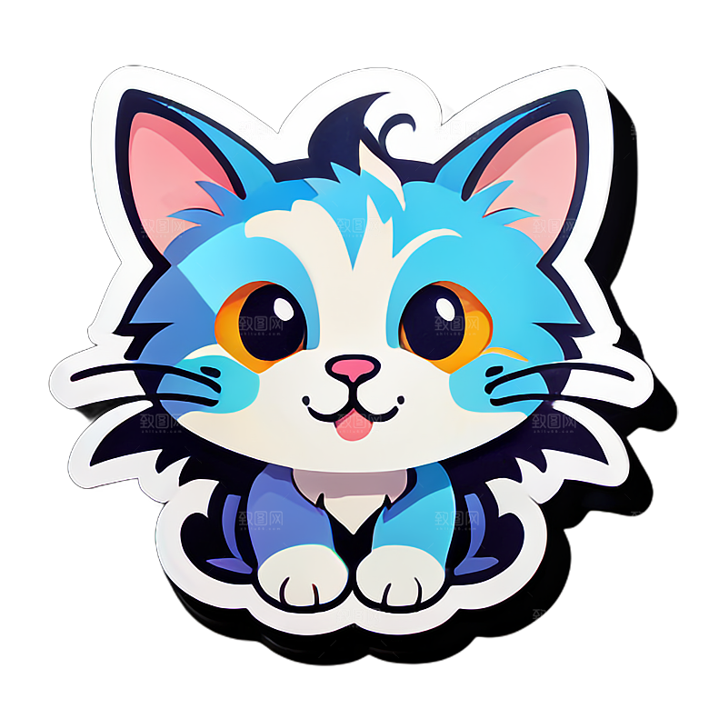 小猫贴画的创作激情