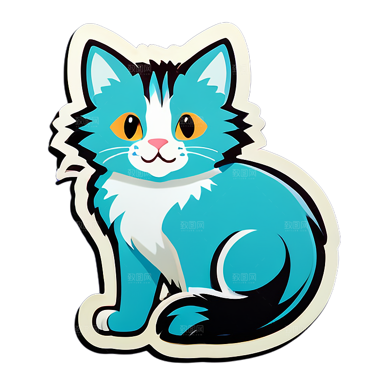 小猫贴画的创作激情