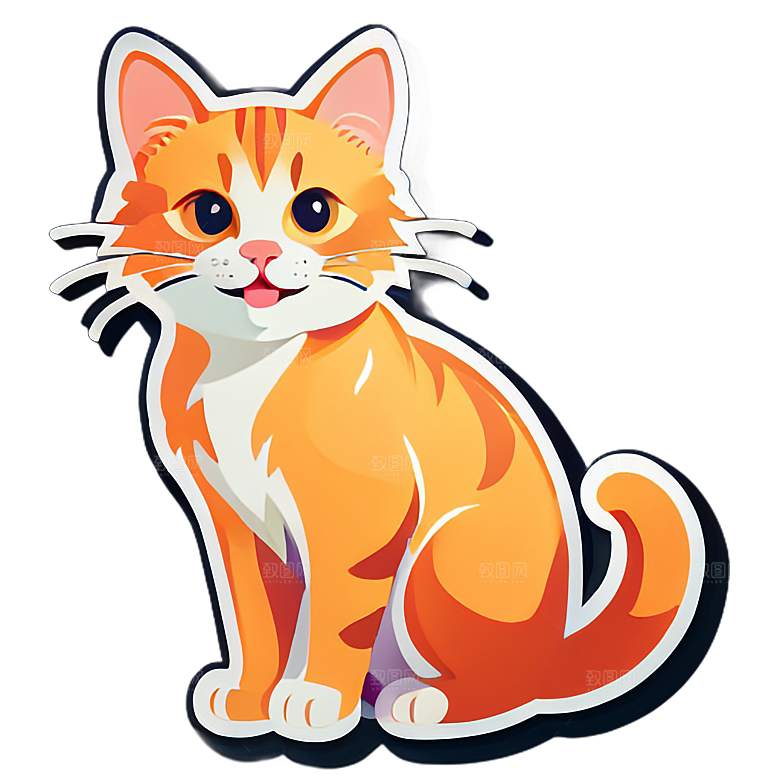 小猫贴画的创作激情