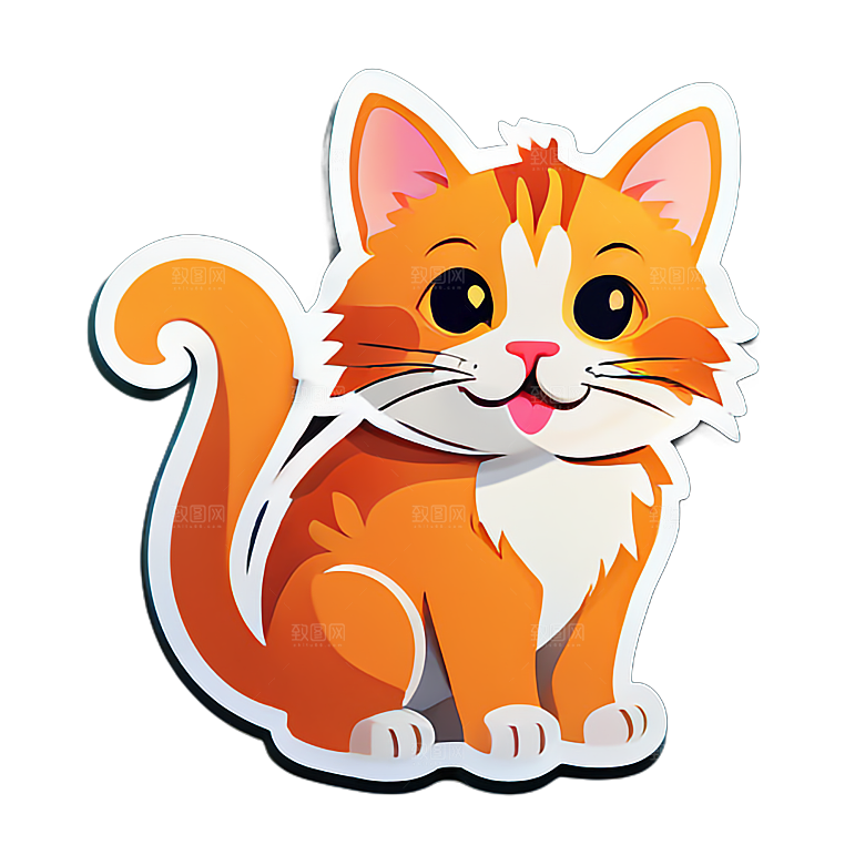 小猫贴画的创作激情