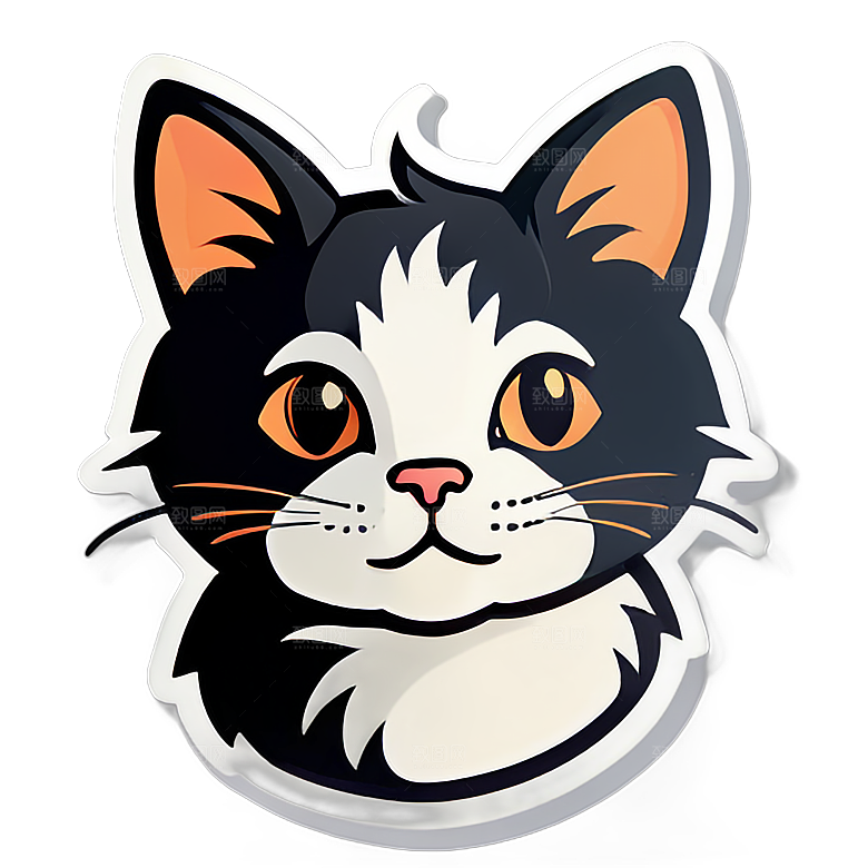 小猫贴画的创作激情