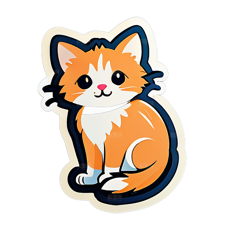 小猫贴画的创作激情