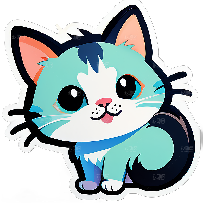 小猫贴画的艺术探索