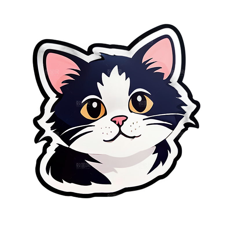 小猫贴画的表达方式