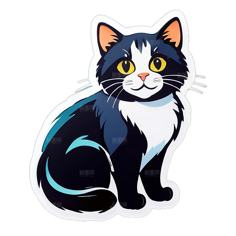 小猫贴画的表达方式