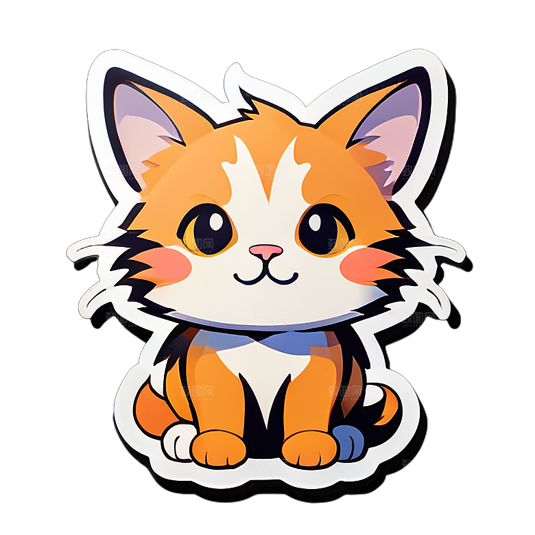 小猫贴画的表达方式