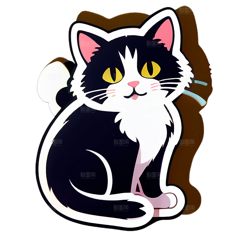 小猫贴画的表达方式