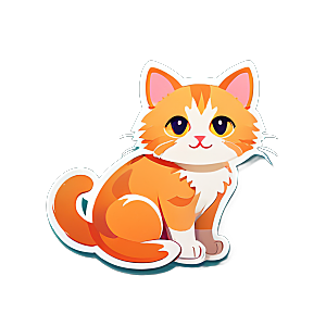 小猫贴画的表达方式