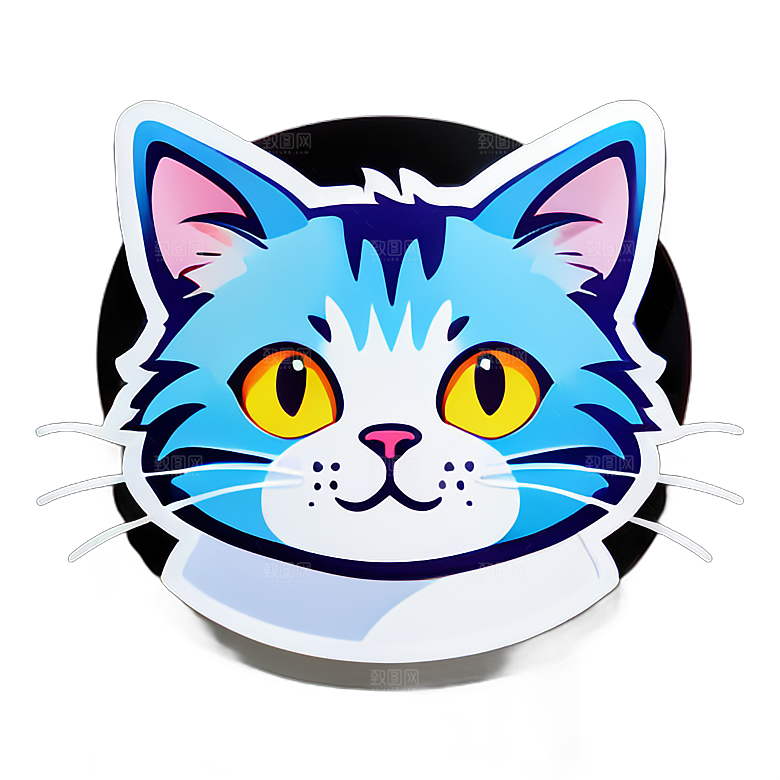 小猫贴画的表达方式