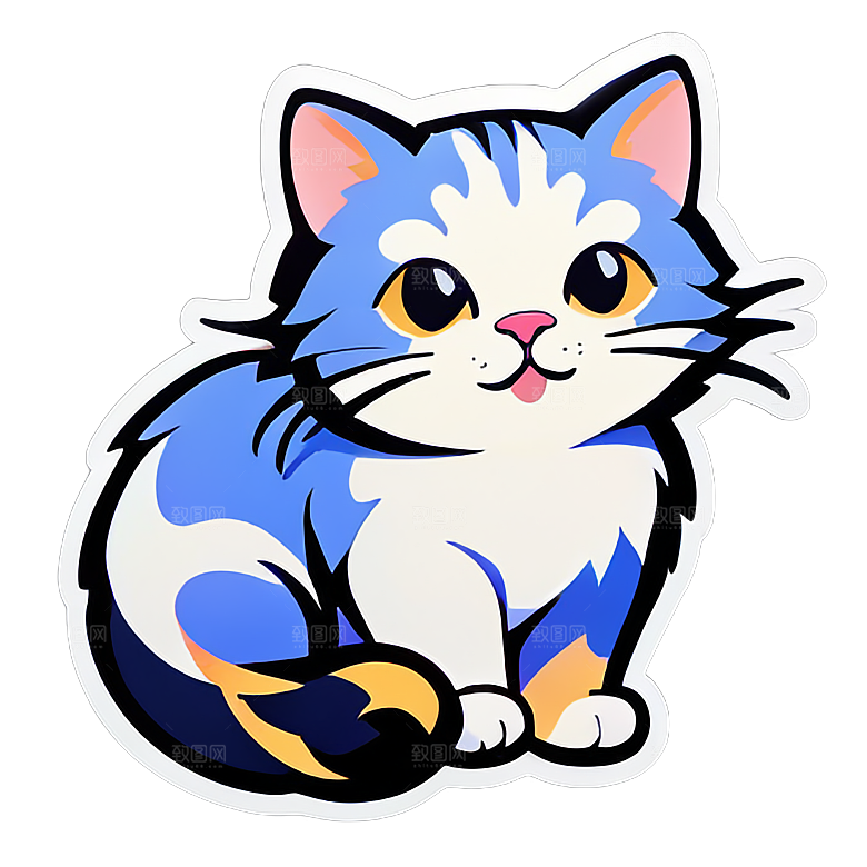 小猫贴画的表达方式