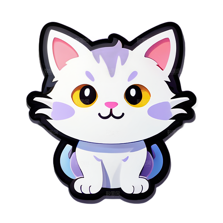 小猫贴画的表达方式