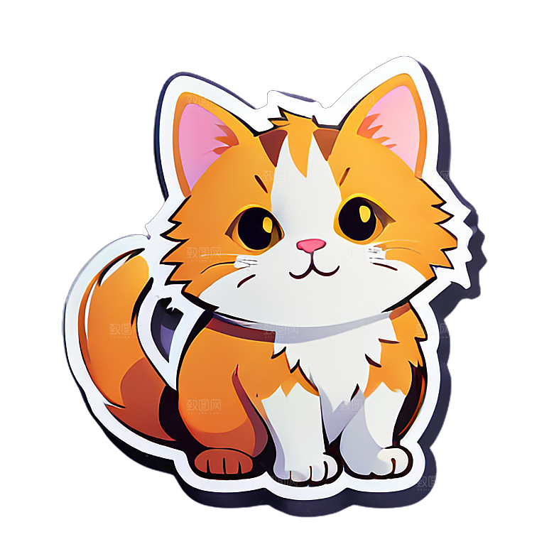 小猫贴画的表达方式