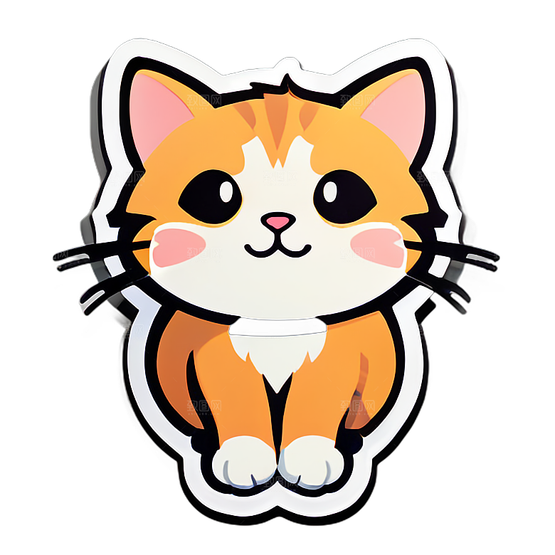 小猫贴画的表达方式