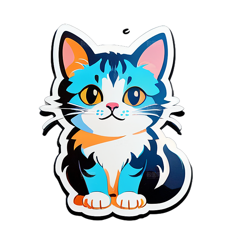 小猫贴画的表达方式