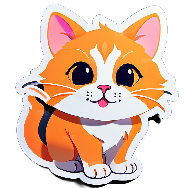 小猫贴画的表达方式