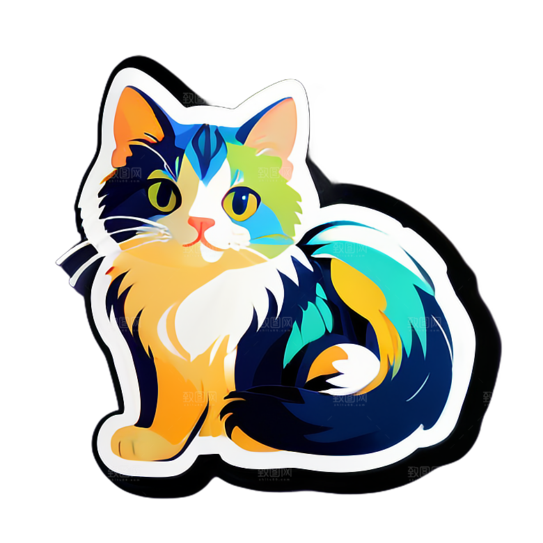 小猫贴画的文化内涵