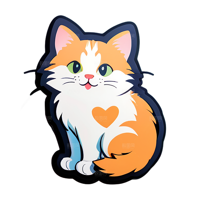 小猫贴画的创意用途