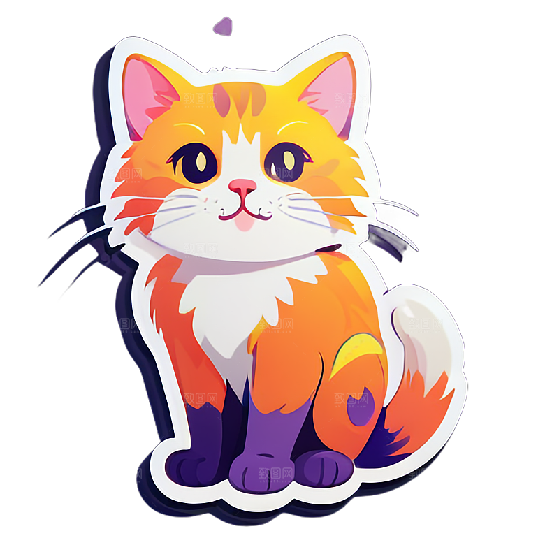 小猫贴画的创意用途