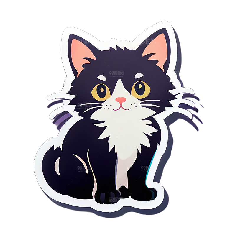 小猫贴画的创意用途
