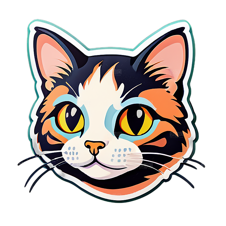 小猫贴画的创意用途